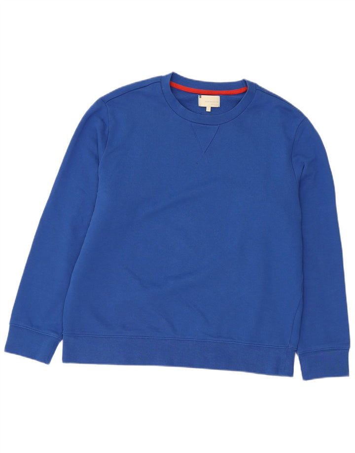 VINTAGE Herre Sweatshirt Jumper Stor Blå Bomuld