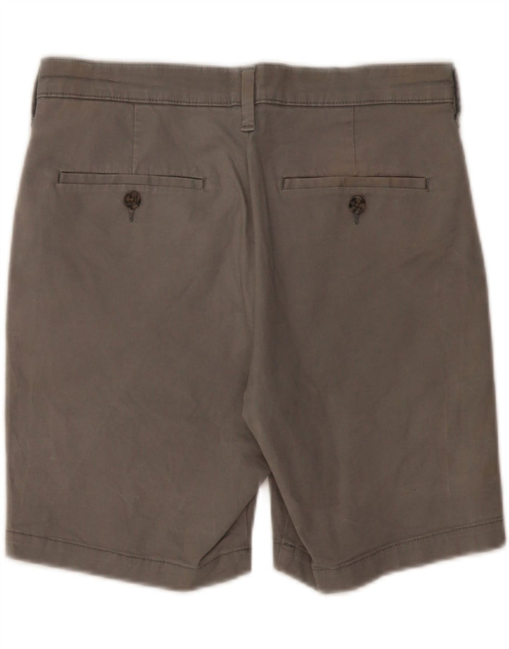 MARKS & SPENCER Mens Chino Shorts W30 Medium  Grey Cotton