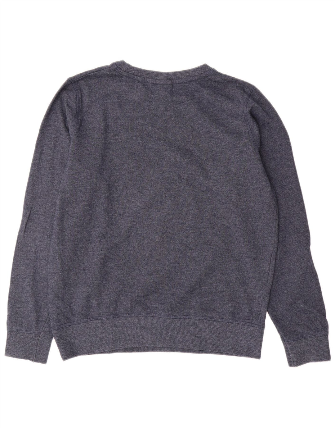 Weird Fish Dame Grafisk Oversized Sweatshirt Jumper UK 10 Small Navy Blue