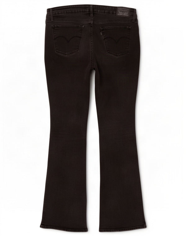 Levi's Dame 715 Bootcut Jeans W32 L32 Grå Bomuld