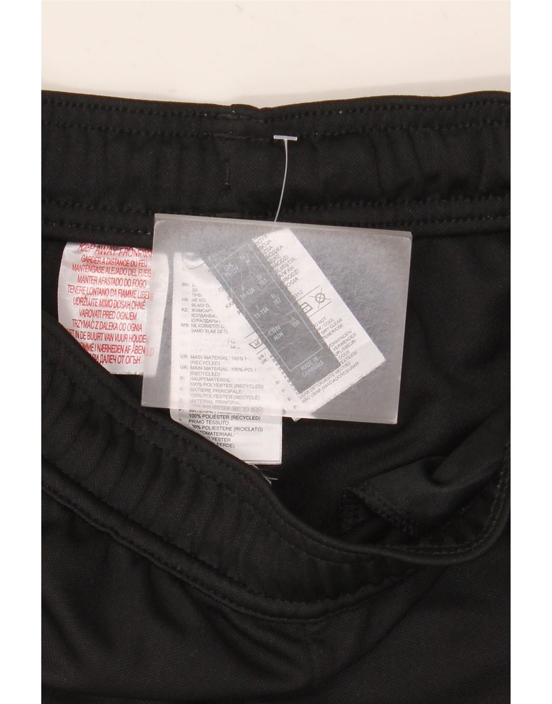 Adidas Boys Aeroready Tracksuit Bukser 11-12 år Sort Polyester