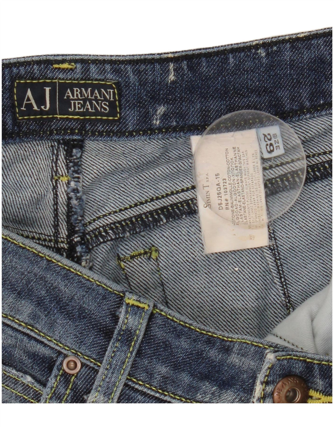 Armani Dame Bootcut Jeans W29 L30 Blå Bomuld