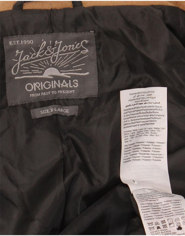 Jack & Jones Herre Overfrakke UK 42 XL Brun Uld