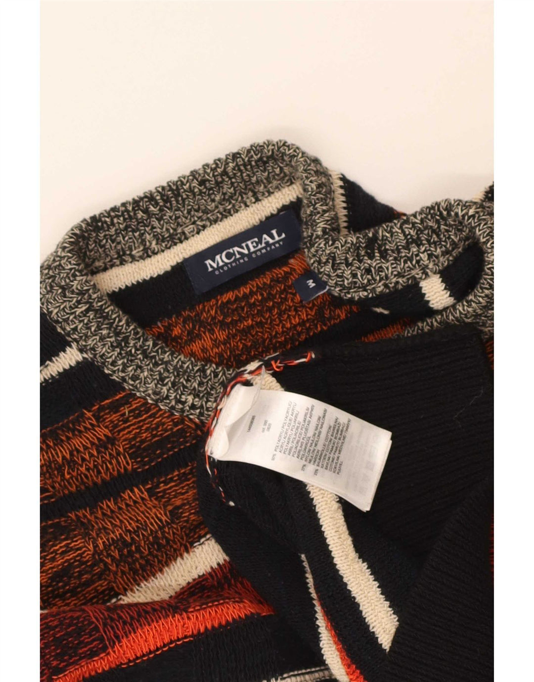 McNeal Herre Crew Neck Jumper Sweater Medium Flerfarvet Stribet