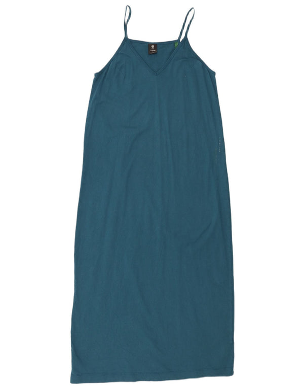G-Star Womens Slip Dress UK 16 Large Blue Cotton