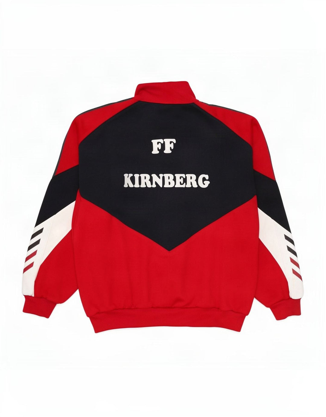 Jako Herre grafisk træningsdragt Topjakke Stor Rød Colourblock 90'erne