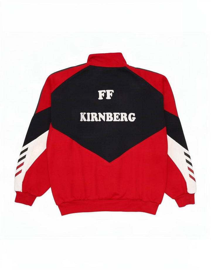 Jako Herre grafisk træningsdragt Topjakke Stor Rød Colourblock 90'erne