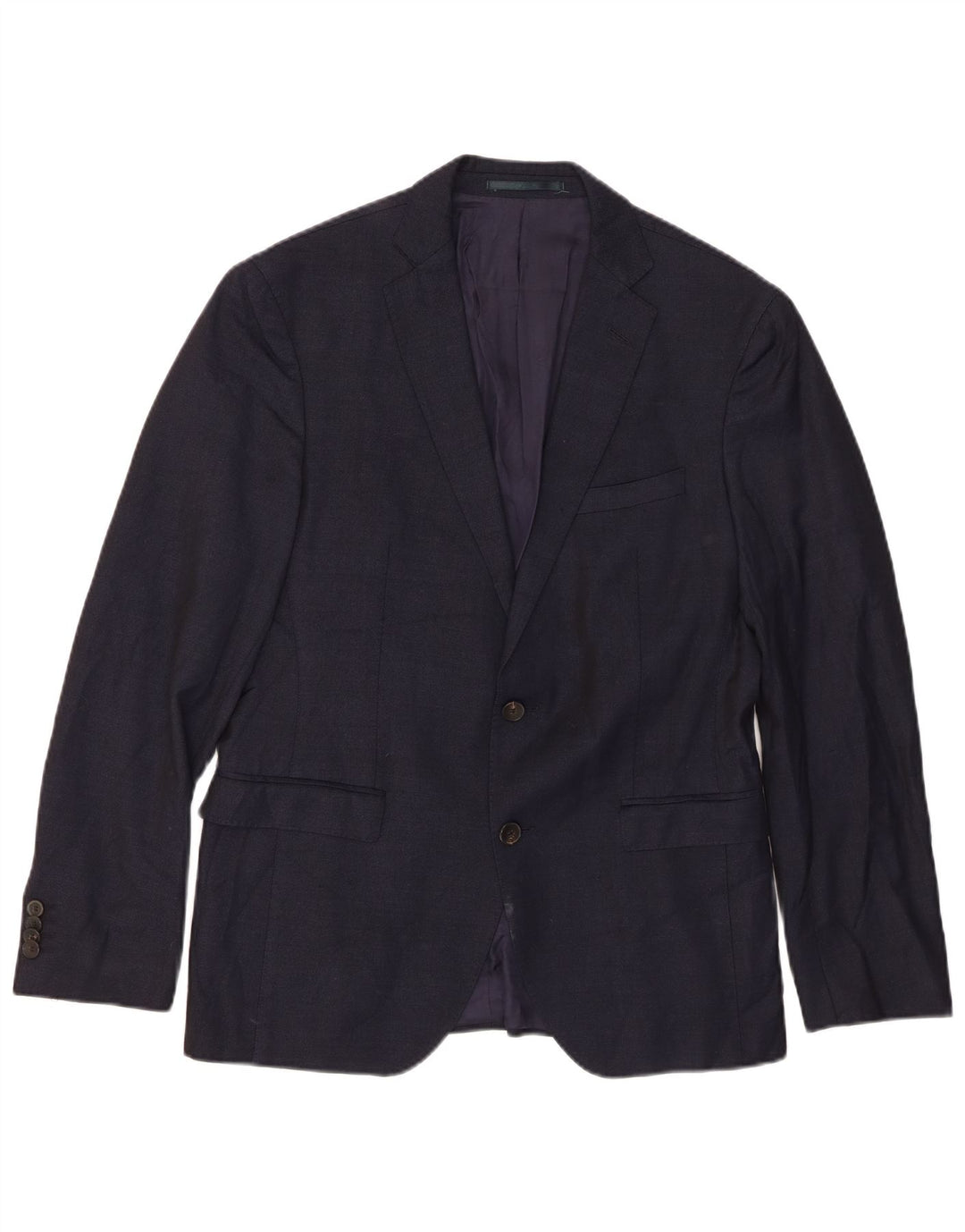 Hugo Boss Herre 2-knaps blazerjakke EU 46 Small Navy Blue