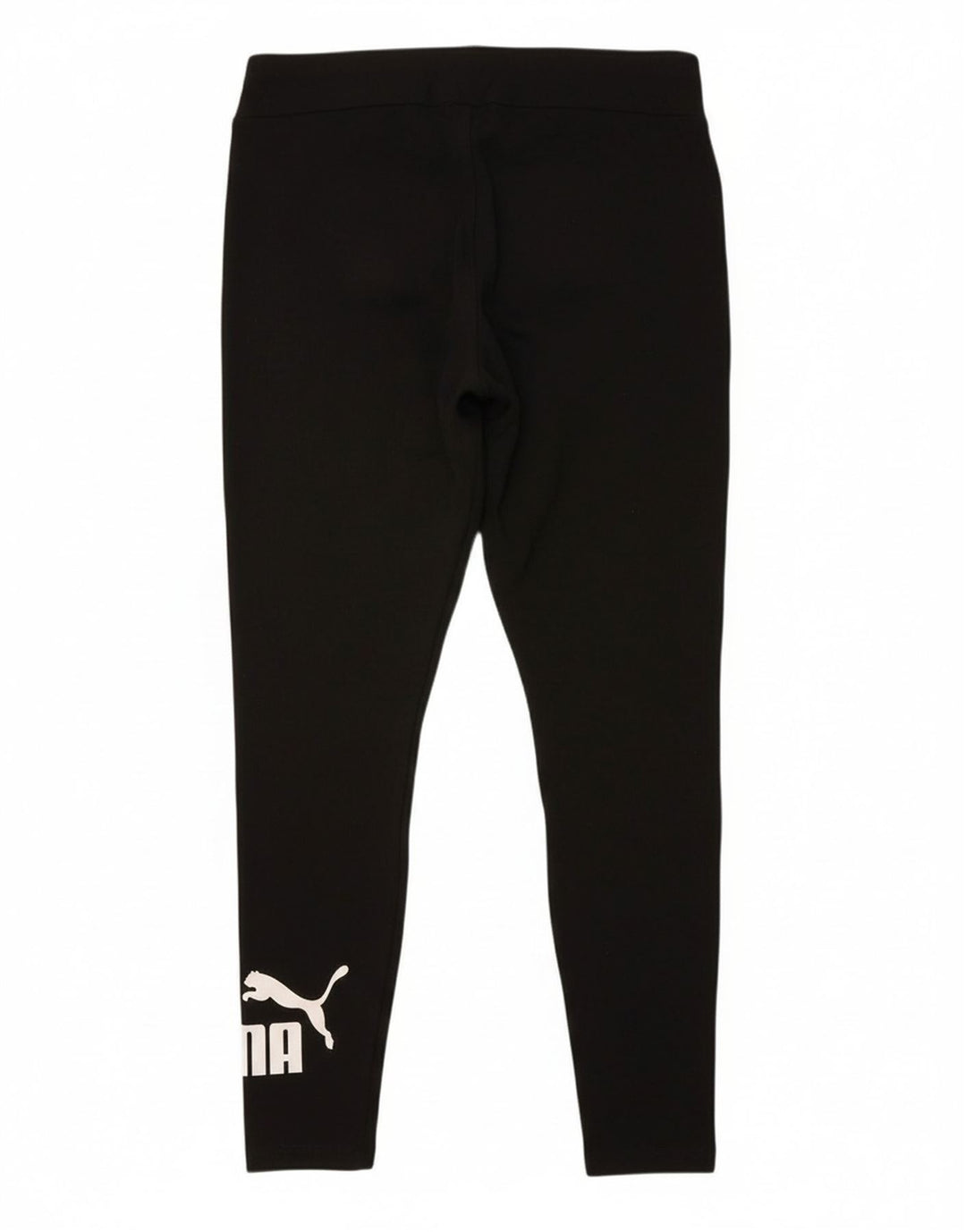 PUMA Womens Graphic Leggings UK 14 Large  Black Cotton