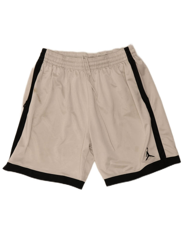 Jordan Herre Sportshorts XL Hvid Colourblock Polyester