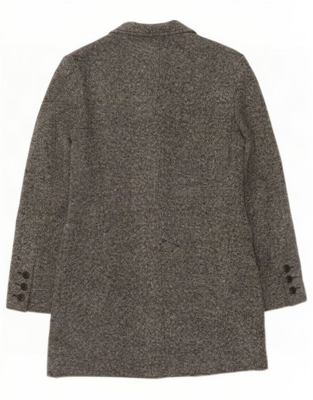 Zara Dame Oversized Overfrakke EU 38 Lille Grå Uld