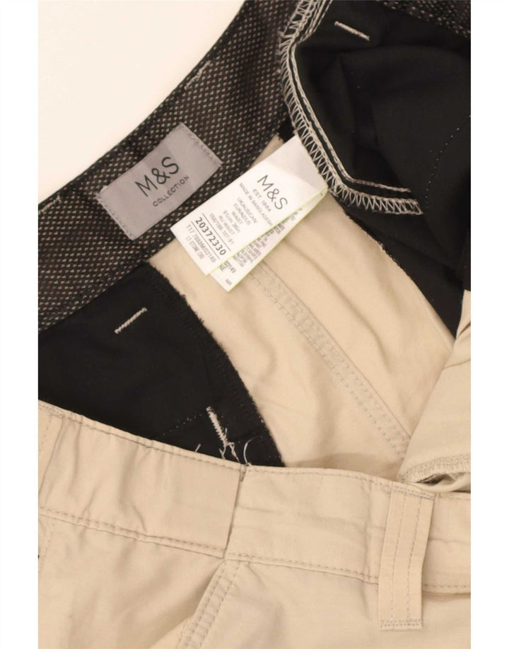 Marks & Spencer Herre Cargo Shorts W36 Large Beige Bomuld