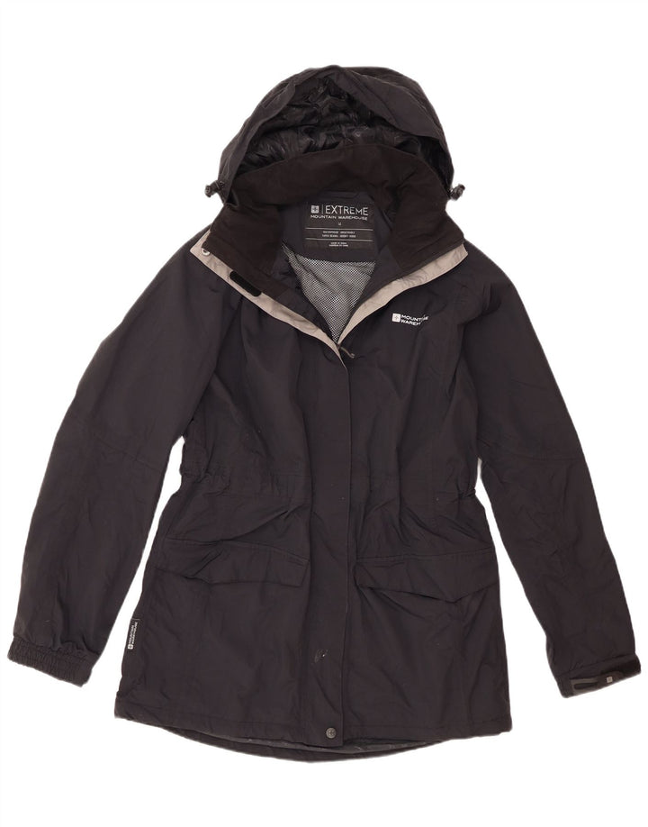 Mountain Warehouse Dame Regnjakke med hætte UK 14 Stor sort nylon