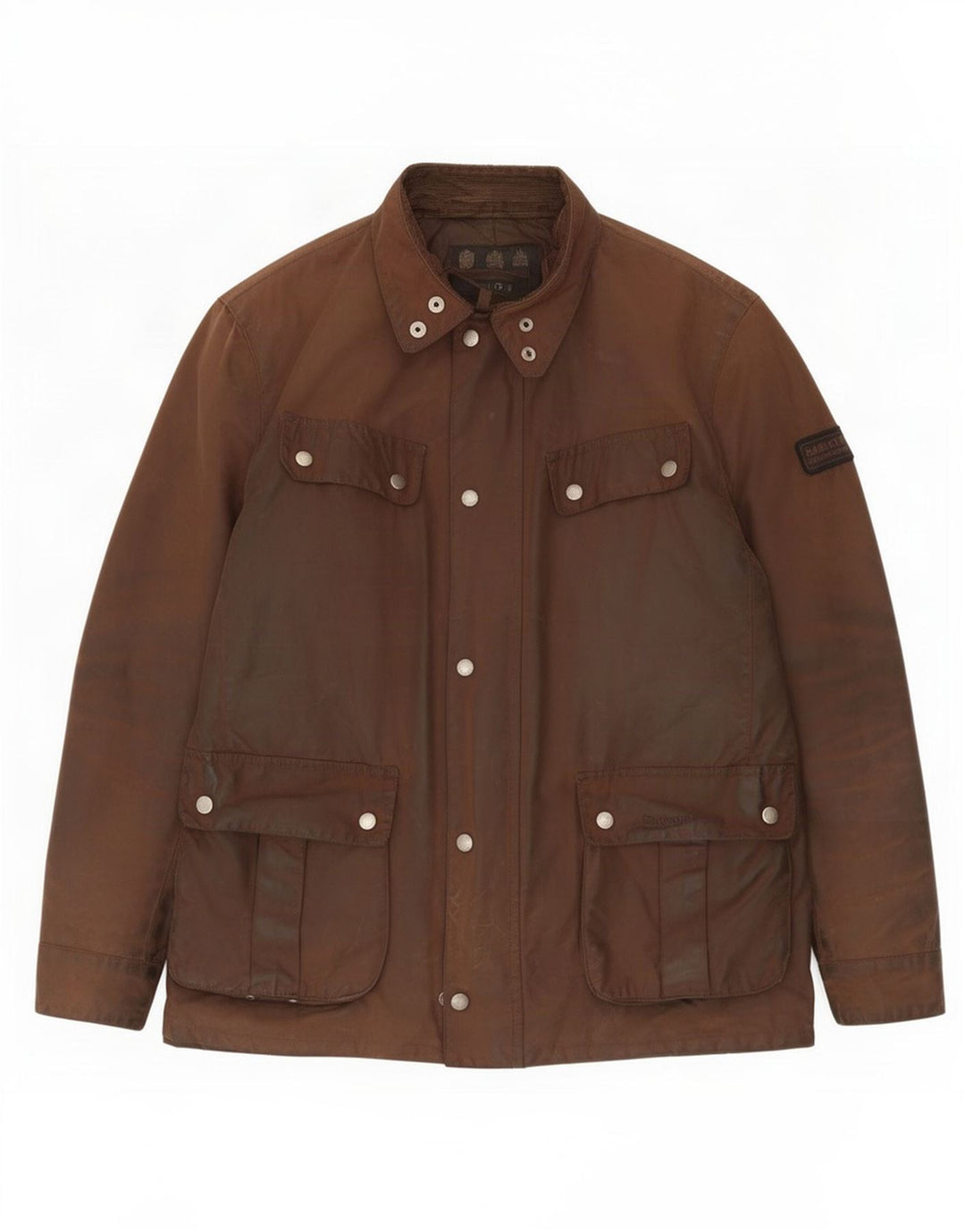 Barbour Herre vokset bomuldsjakke UK 40 Stor Brun