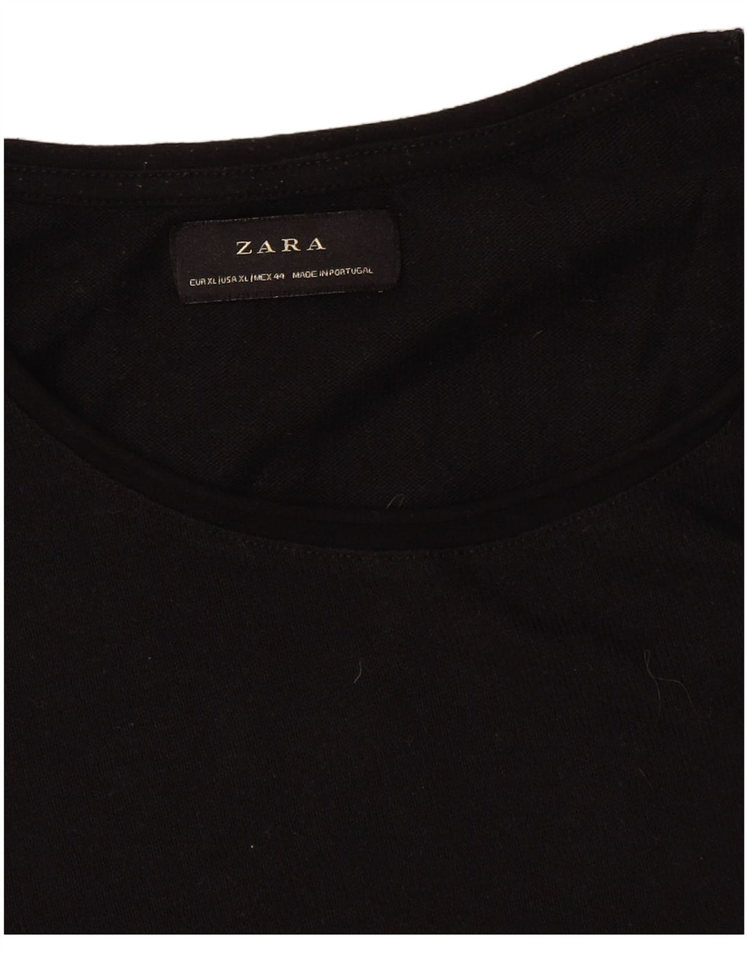 Zara Herre T-Shirt Top XL Sort