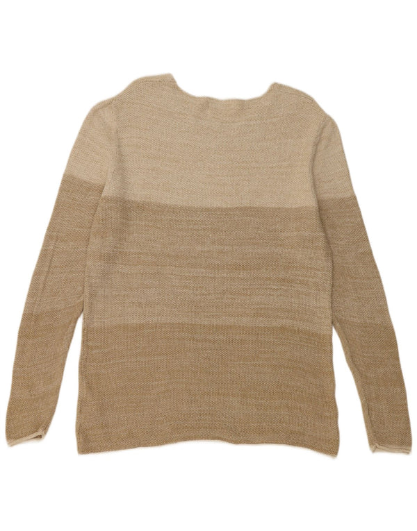 Jack & Jones Herre Boat Neck Jumper Sweater 2XL Beige Colourblock Bomuld