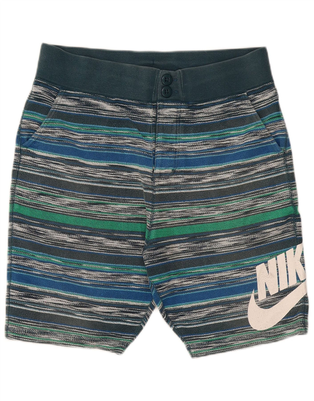 Nike Sportsshorts til mænd, store flerfarvede stribede bomuld