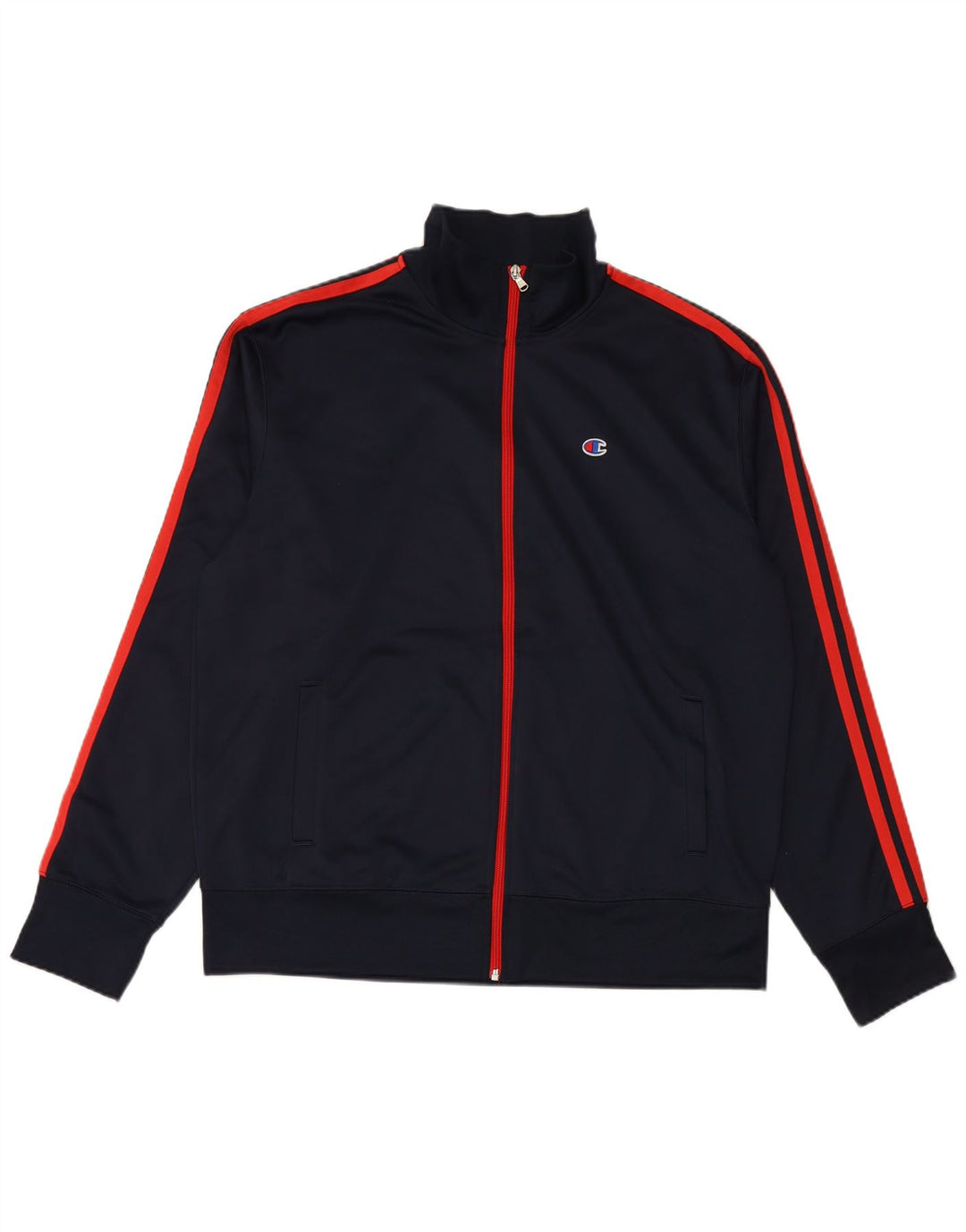 CHAMPION Træningsdragt til mænd Topjakke XL Marineblå Colourblock Polyester