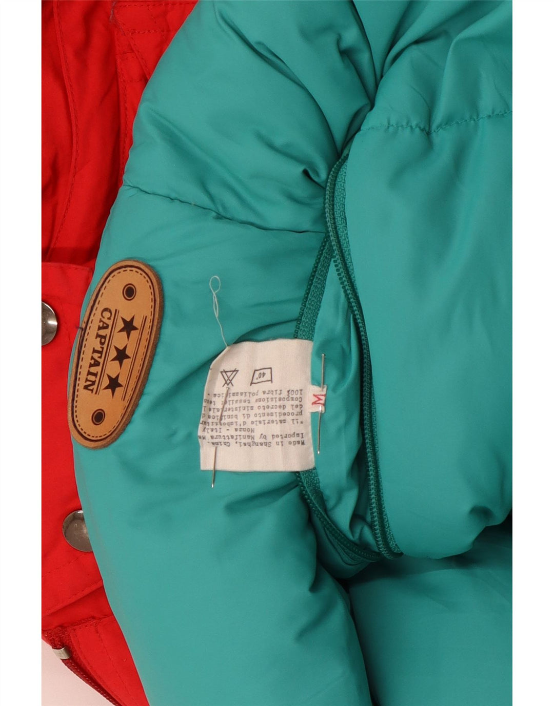 Vintage Herre Hætte Vendbar Jakke UK 38 Medium Multicolored Winter