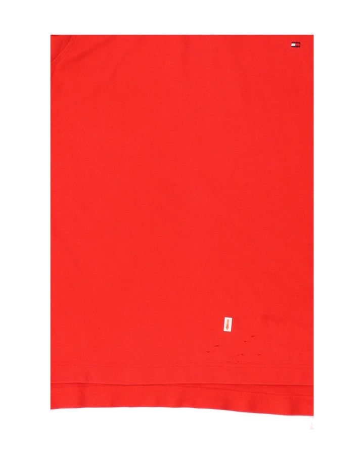 TOMMY HILFIGER Mens Polo Shirt Small Red Cotton Vintage Tommy Hilfiger and Second-Hand Tommy Hilfiger from Messina Hembry 