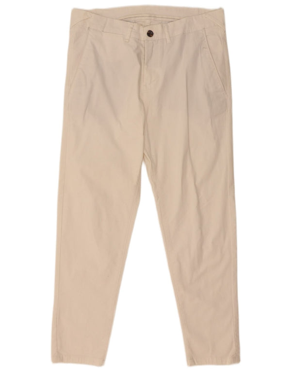 Zara Herre Slim Chino Bukser EU 38 Small W30 L26 Hvid
