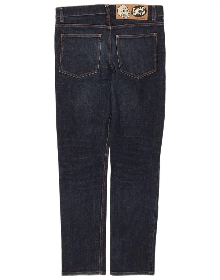 BILLIG MANDAG Herre Slim Jeans W32 L31 Marineblå Bomuld