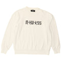 Diesel Herre Grafisk Sweatshirt Jumper Lille Hvid Bomuld