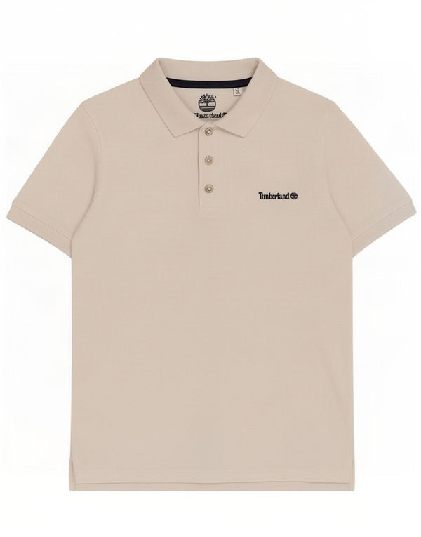 Timberland Boys Polo Shirt 13-14 År Hvid Bomuld