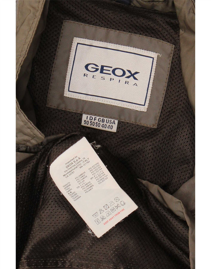 Geox Herre Respira Utility Jacket UK 40 Large Khaki Polyester