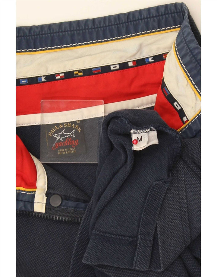 Paul & Shark Herre Yachting Zip Neck Sweatshirt Jumper Medium Navy Blue