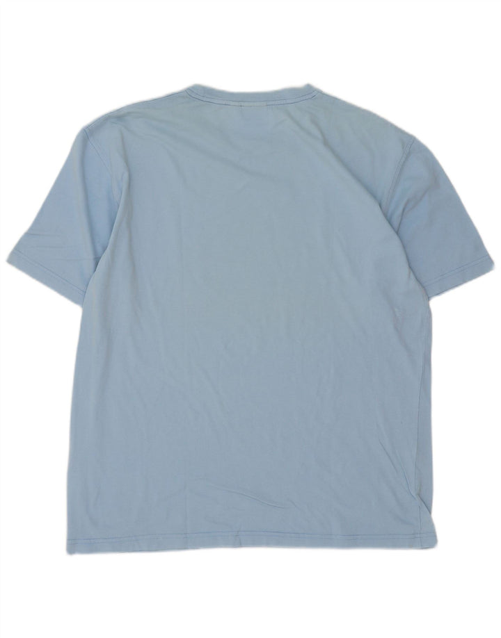 Ellesse Herre Grafisk T-Shirt Top Stor Blå Bomuld