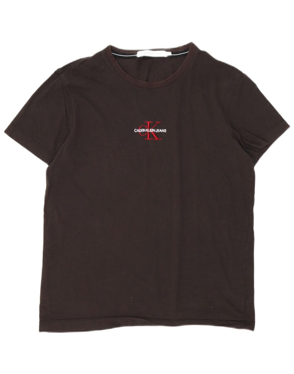 Calvin Klein Jeans Herre Grafisk T-Shirt Top XL Sort
