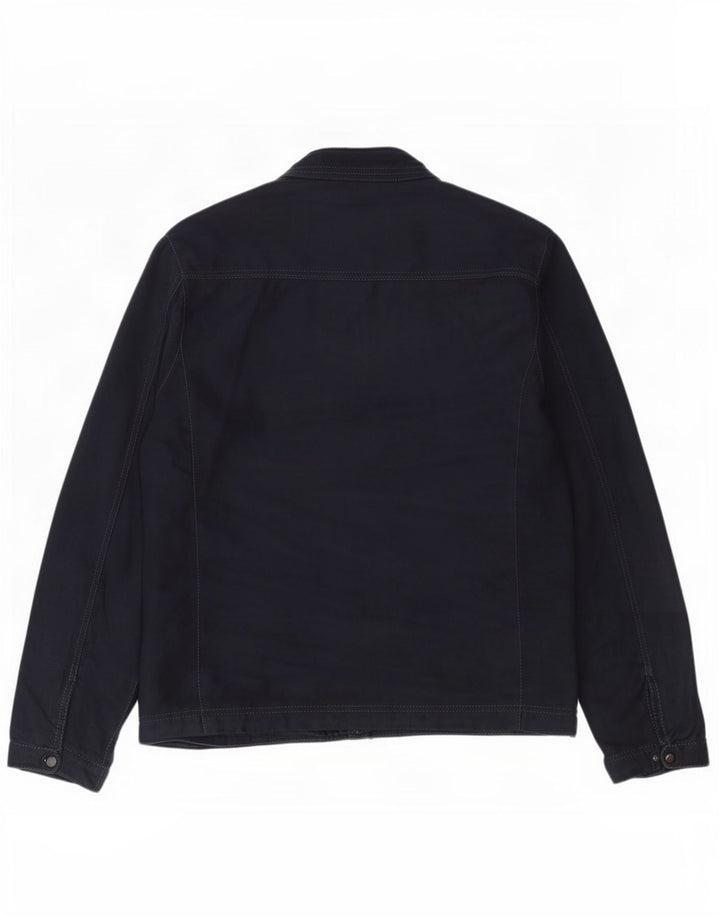 Zara Herre Bomber Jacket UK 42 XL Navy Blue