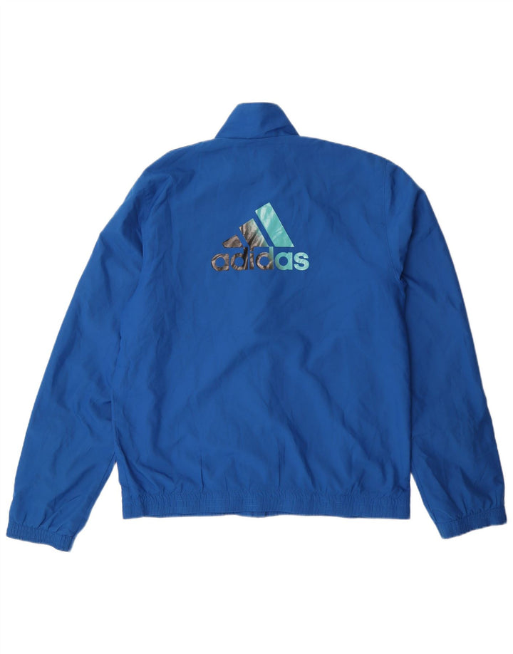 Adidas Træningsdragt til mænd, topjakke, lille blå polyester