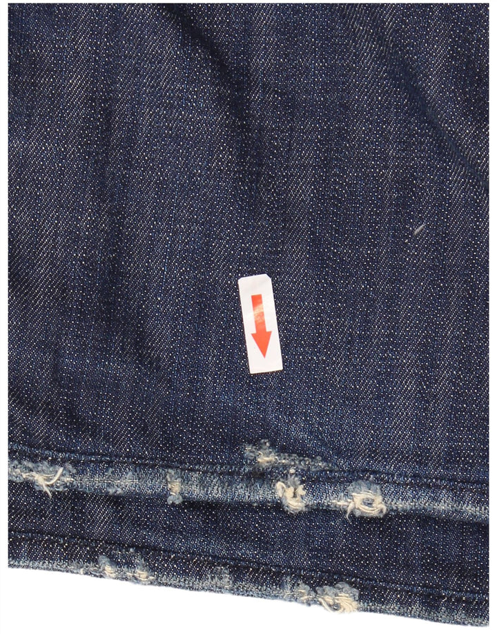 Energie Herre Distressed Straight Jeans W34 L29 Blå Bomuld