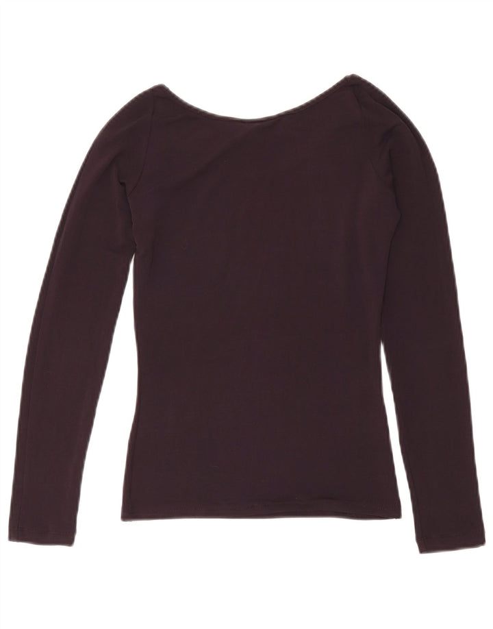 Patrizia Pepe Dame Top Langærmet US 6 Medium Burgundy