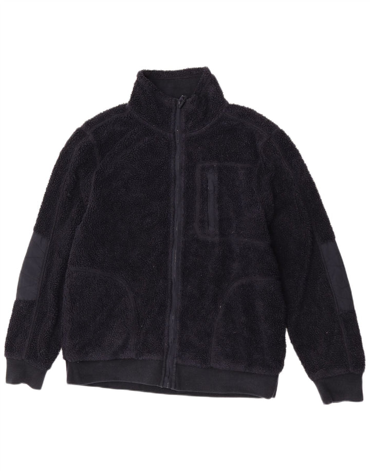 Fat Face Herre Fleecejakke UK 38 Medium Navy Blue Polyester