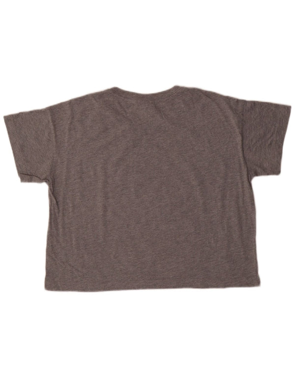 Dame Crop Grafisk T-Shirt Top UK 16 Large