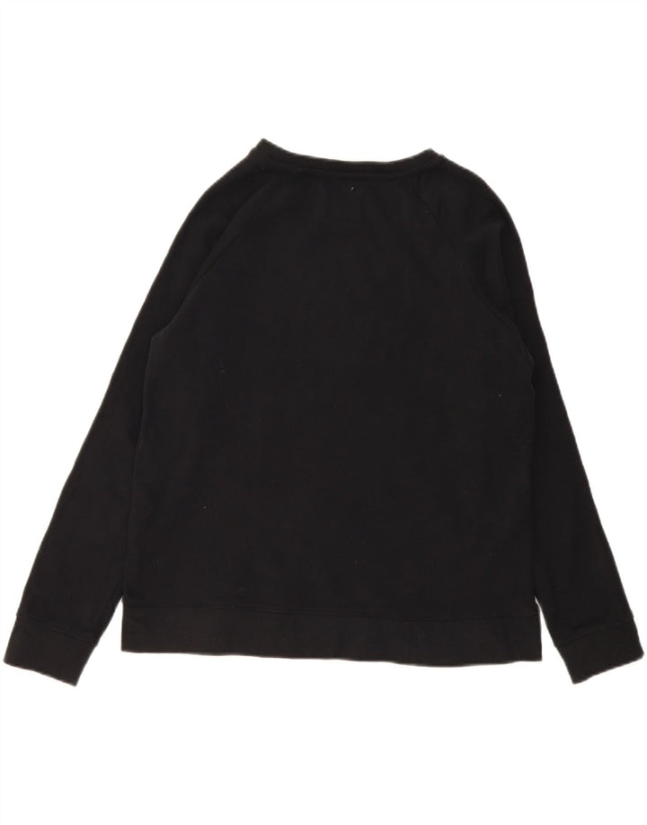 CHAMPION Womens Sweatshirt Jumper UK 14 Medium Black Cotton Vintage Champion and Second-Hand Champion from Messina Hembry 