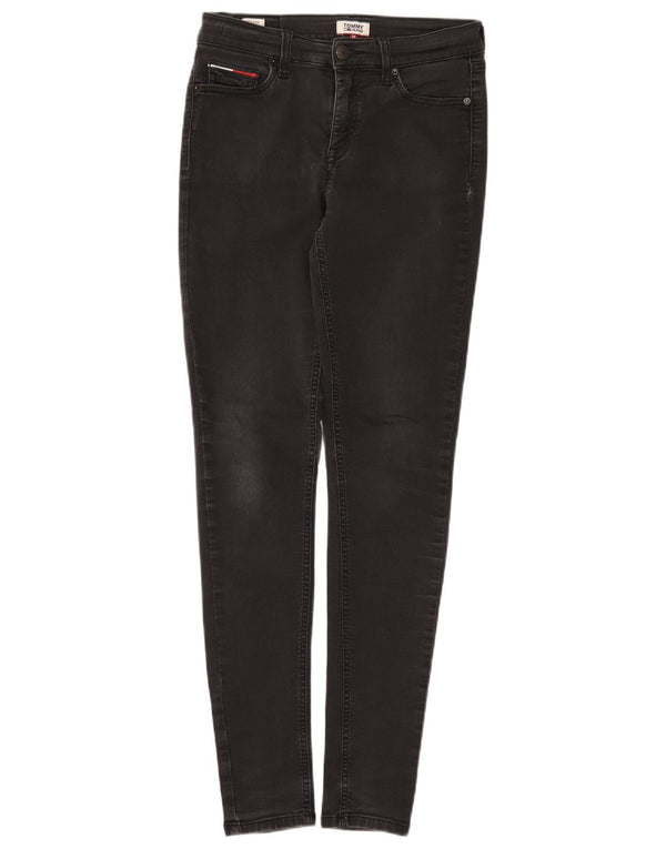 Tommy Hilfiger Dame Mid Rise Skinny Jeans W28 L32 Sort Bomuld