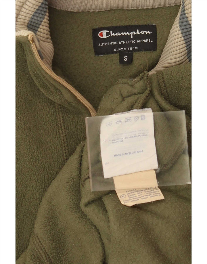 Champion Herre fleecejakke UK 36 Small Green Colourblock Polyester