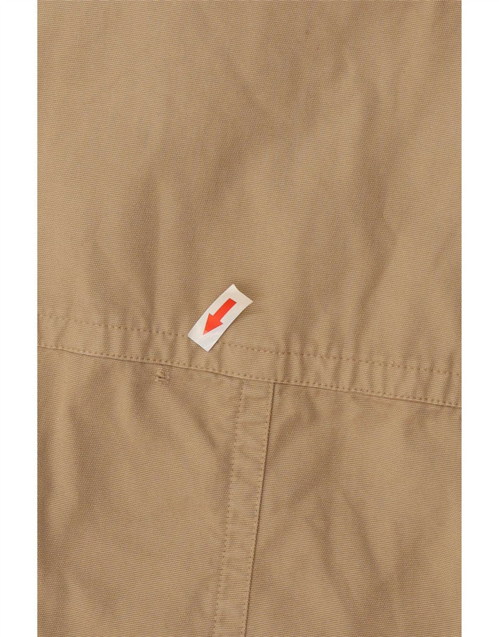 Zara Herre Bomber Jacket UK 42 XL Beige Bomuld