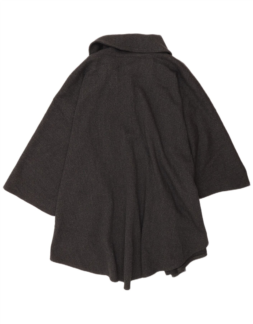 Francesca Dame Cape Coat UK 14 Medium Grey Nålestribet Uld