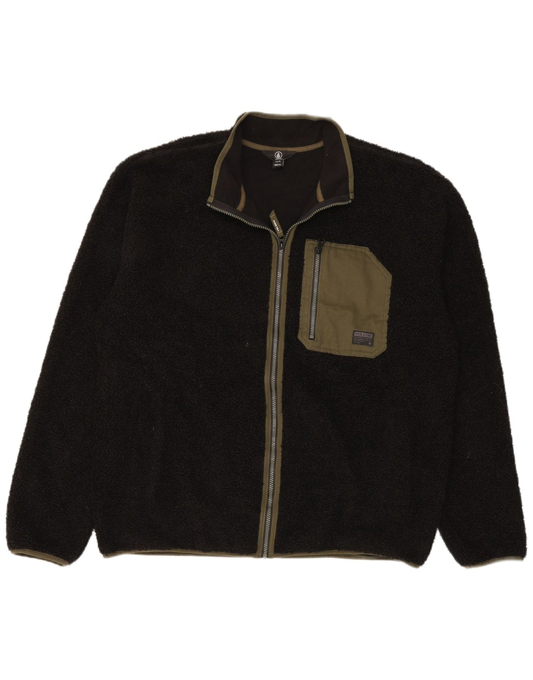 Volcom Herre Fleecejakke UK 44 2XL Sort Polyester