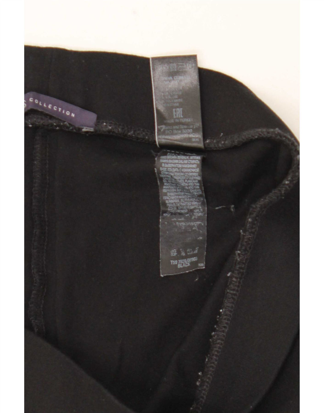 Marks & Spencer Dame Stigbøjle Leggings UK 12 Medium Black Viscose