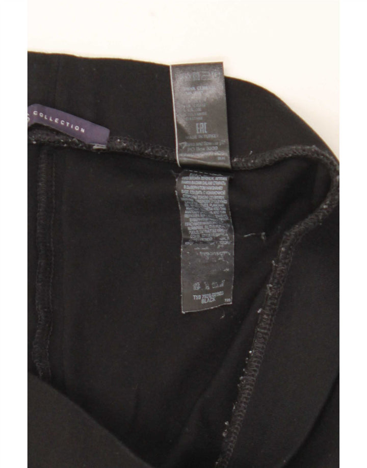 Marks & Spencer Dame Stigbøjle Leggings UK 12 Medium Black Viscose