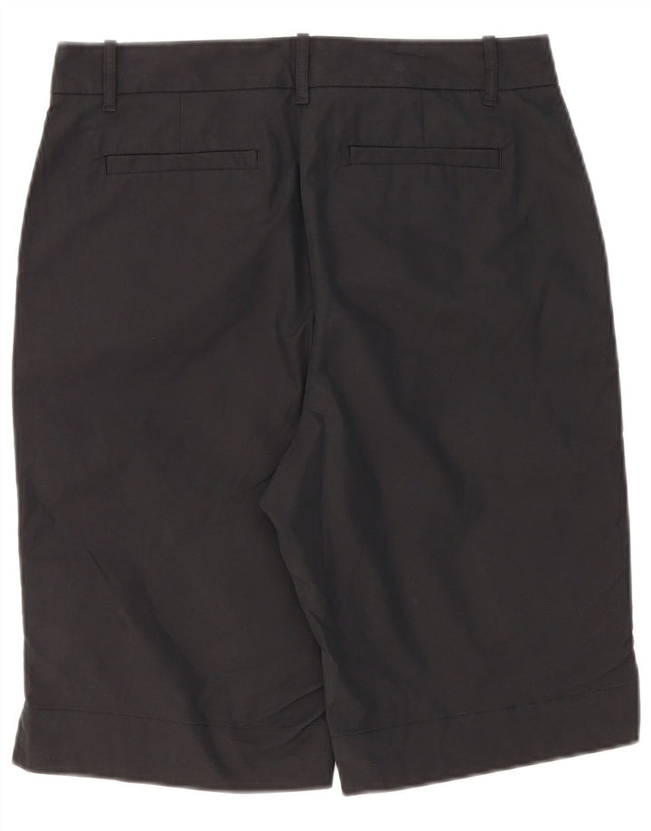 MARKS & SPENCER Womens Chino Shorts UK 12 Medium W32  Black Cotton