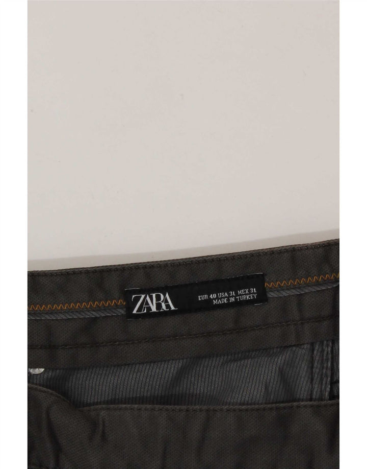 Zara Herre Slim Casual Bukser EU 40 Medium W31 L32 Grå