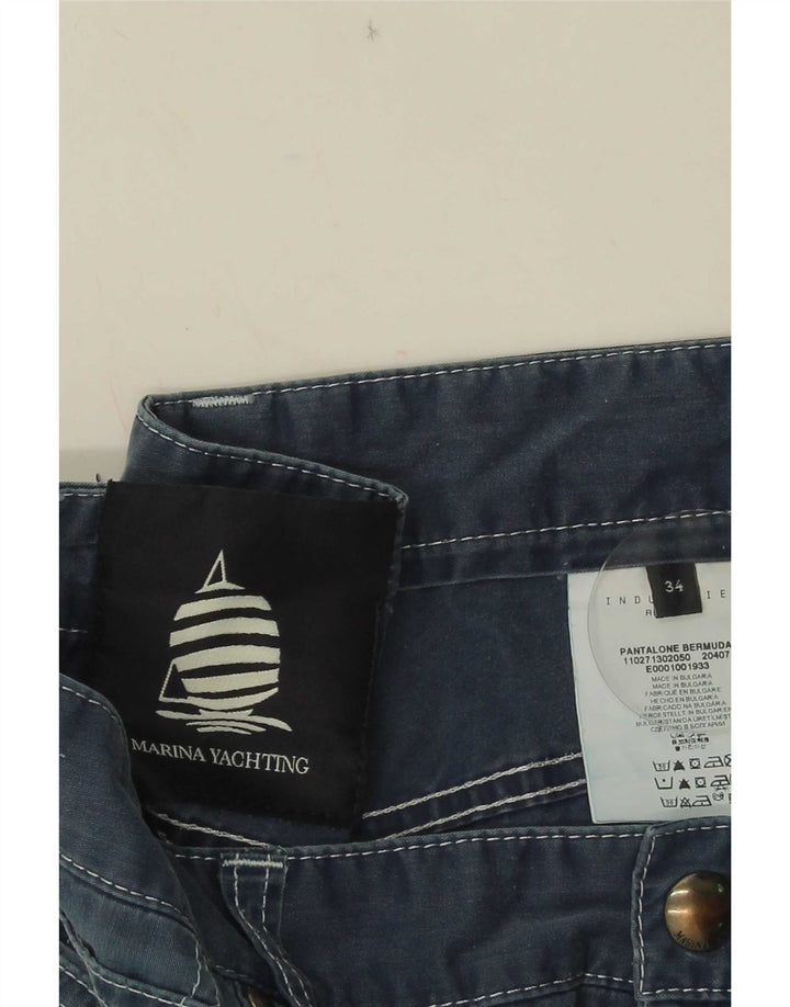 Marina Yachting Herre Denim Shorts W34 Stor Blå Bomuld