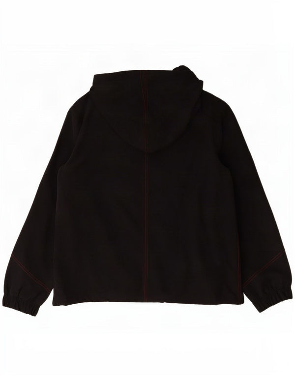 Reebok Womens Hooded Rain Jacket UK 14 Large Black Polyester